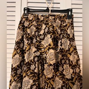 Natural Life Skirt-In-A-Bag Washed Black Golden Vines Maxi Skirt